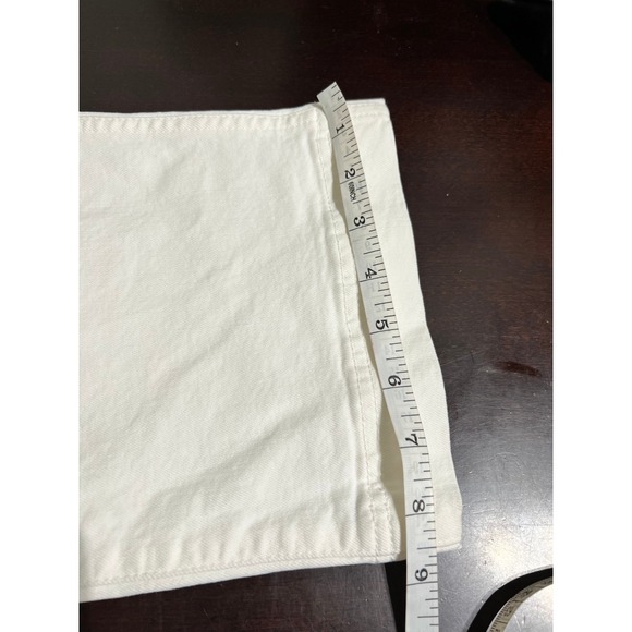 NWT Madewell The Perfect Vintage Wide Leg Crop Jeans White Denim Size 25 - Picture 12 of 16